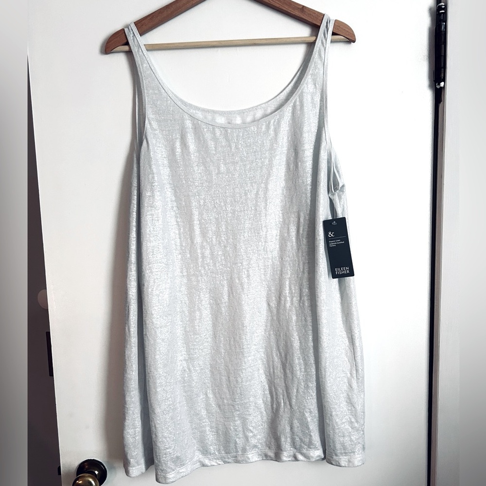 Eileen Fisher long shimmer tank